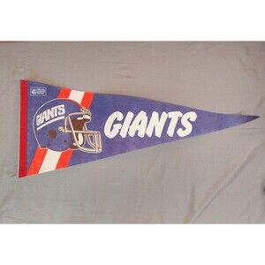 Vintage NFL New York Giants Football Felt Pennant 12"x30"